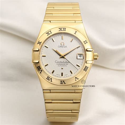 second hand omega constellation|omega constellation chronometer 18 k.